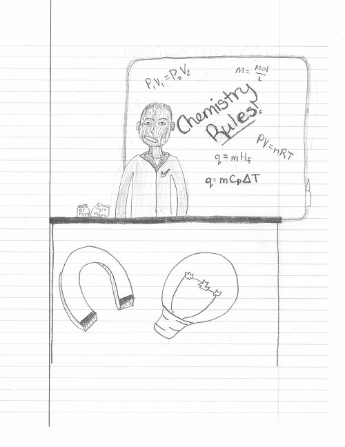 Drawing of Mr. Walters